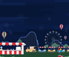 County Fair Vector Illustration