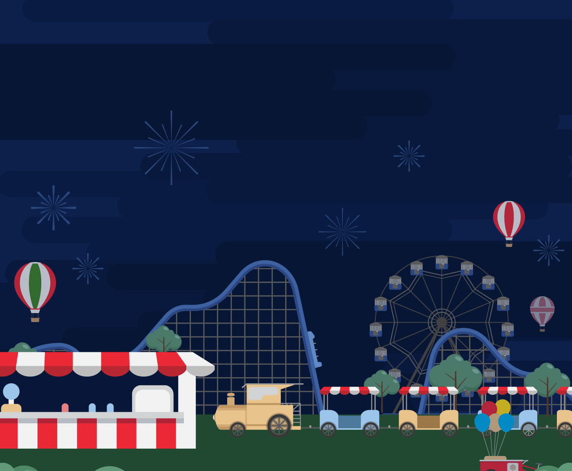 County Fair Vector Illustration