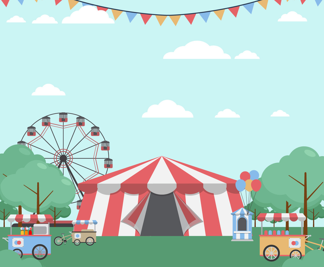 County Fair Vector Illustration