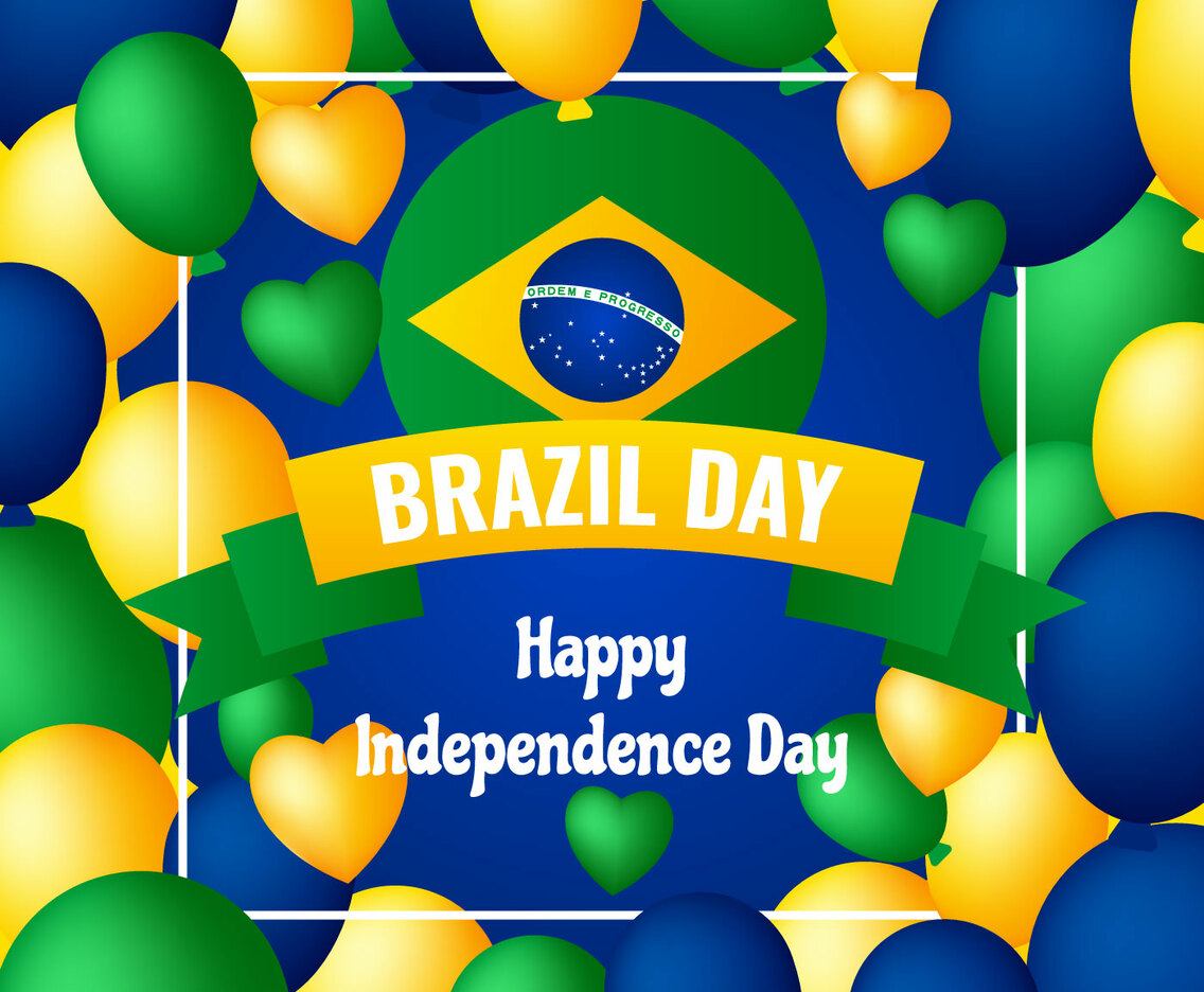 Unique Brazil Independence Day Elements Vectors