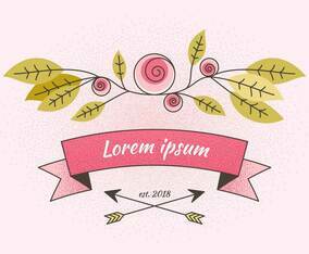 Beautiful Feminine Corporate Identity Vectors