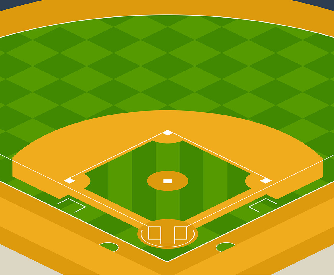 Baseball Park Illustration