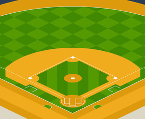Baseball Park Illustration