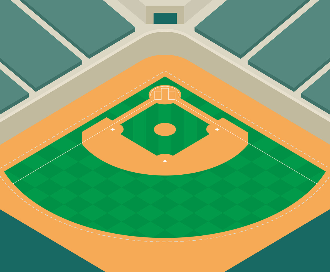 Baseball Park Illustration