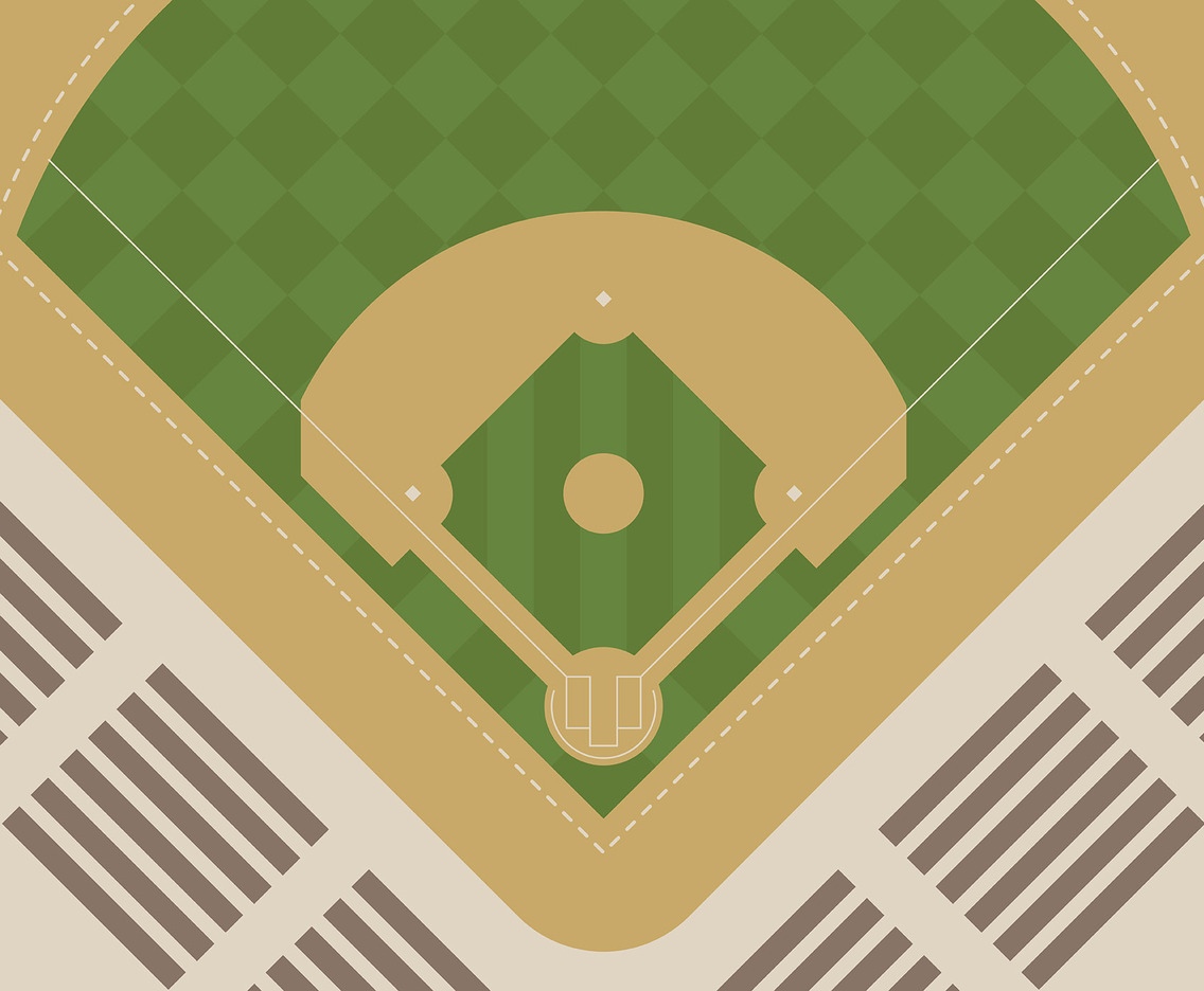 Baseball Park Illustration