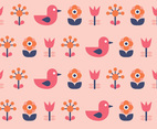 Scandinavian Bird  Flowers