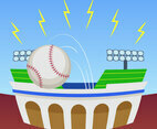 Outstanding Baseball Park Vectors