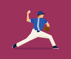 Baseball Men Vector Free dji action 4 - Vector Art