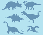 Set Of Dinosaur Shadows