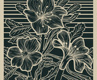 Desert Flower Linocut