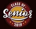 Class Of 2019 Senior Typography