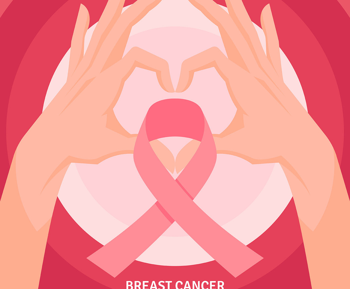 Breast Cancer Awareness Ribbon Illustration