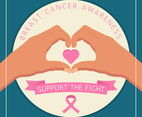 Beautiful Breast Cancer Awareness Social Media Vectors