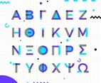 Memphis Style Greek Alphabet