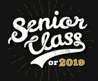 Senior Class Typography