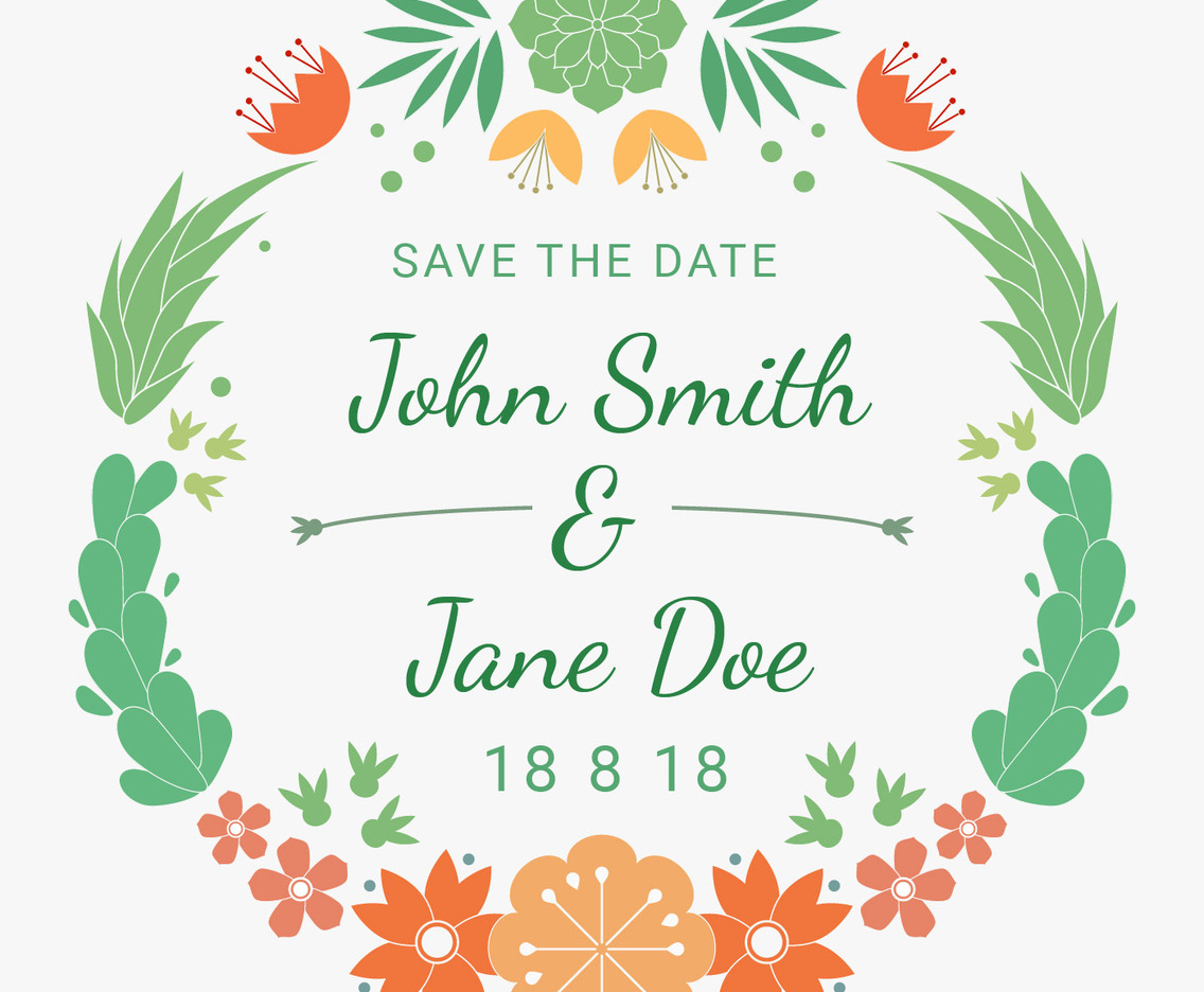 Invitation Template With Desert Linocut Flower Vector