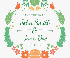 Invitation Template With Desert Linocut Flower Vector