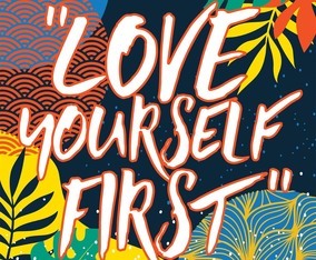 Love Yourself Typography Vector Design