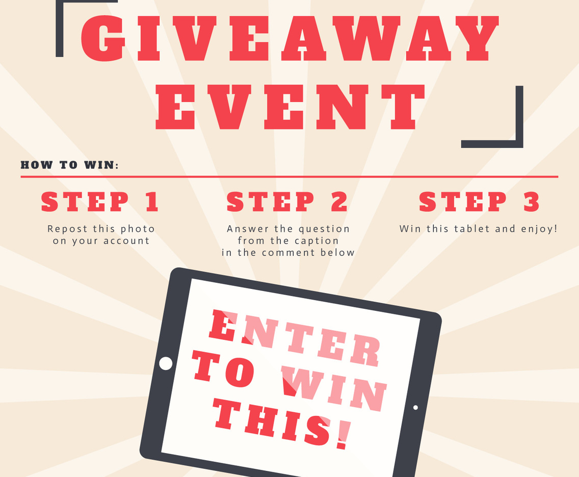 Outstanding Instagram Contest Template Vectors