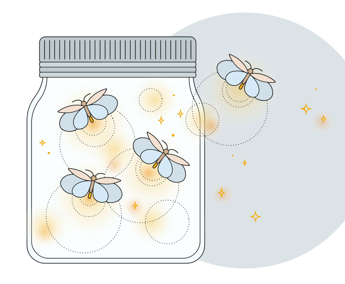 Fireflies Vector