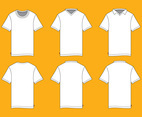 T-shirt vector front side and back side mock up template