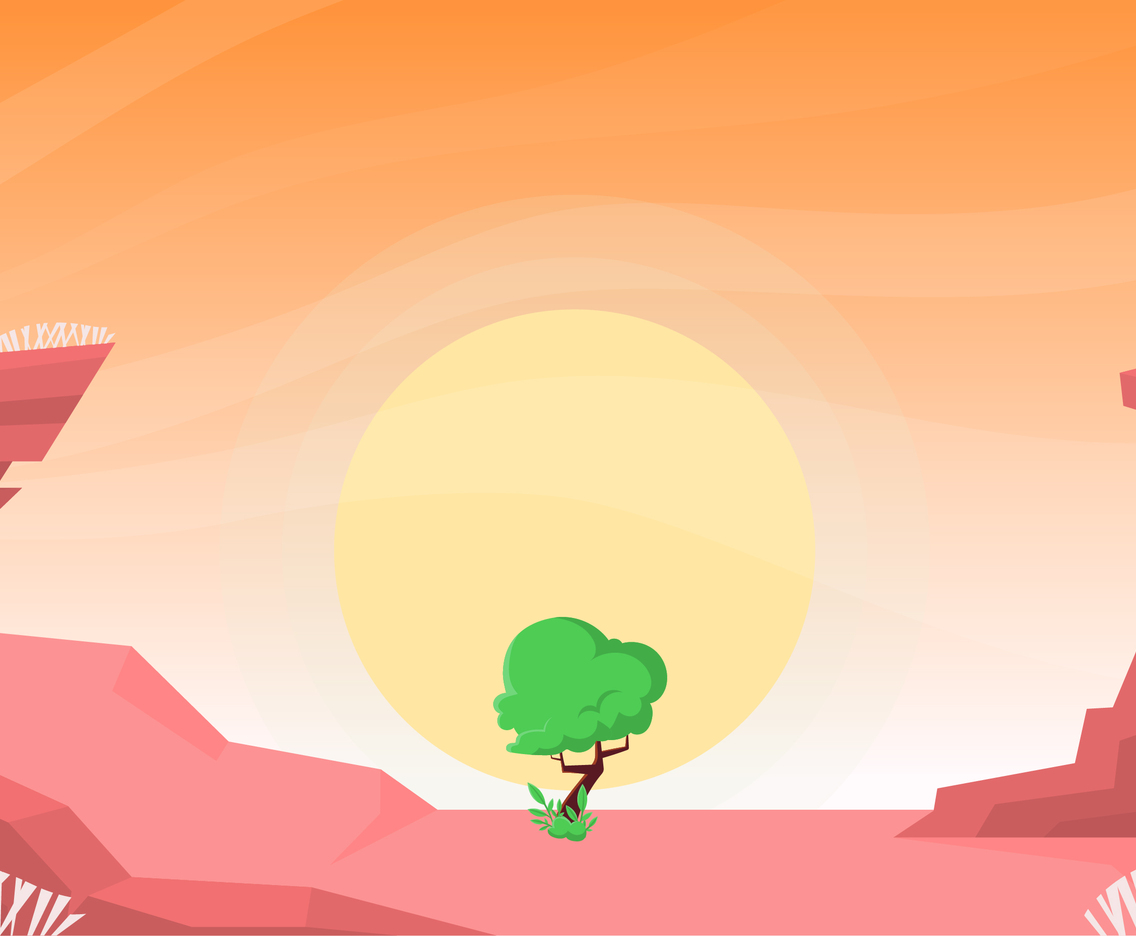 Vector Beautiful Desert Illustration