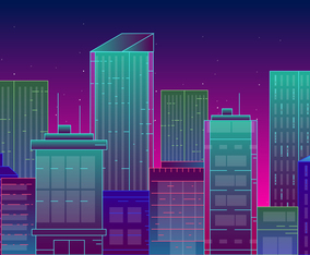 Vector City Landscape Illustration