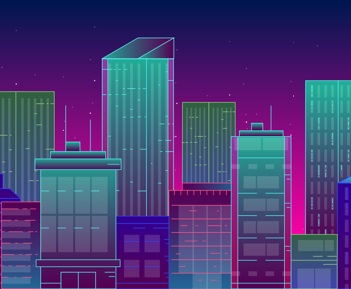 Vector City Landscape Illustration