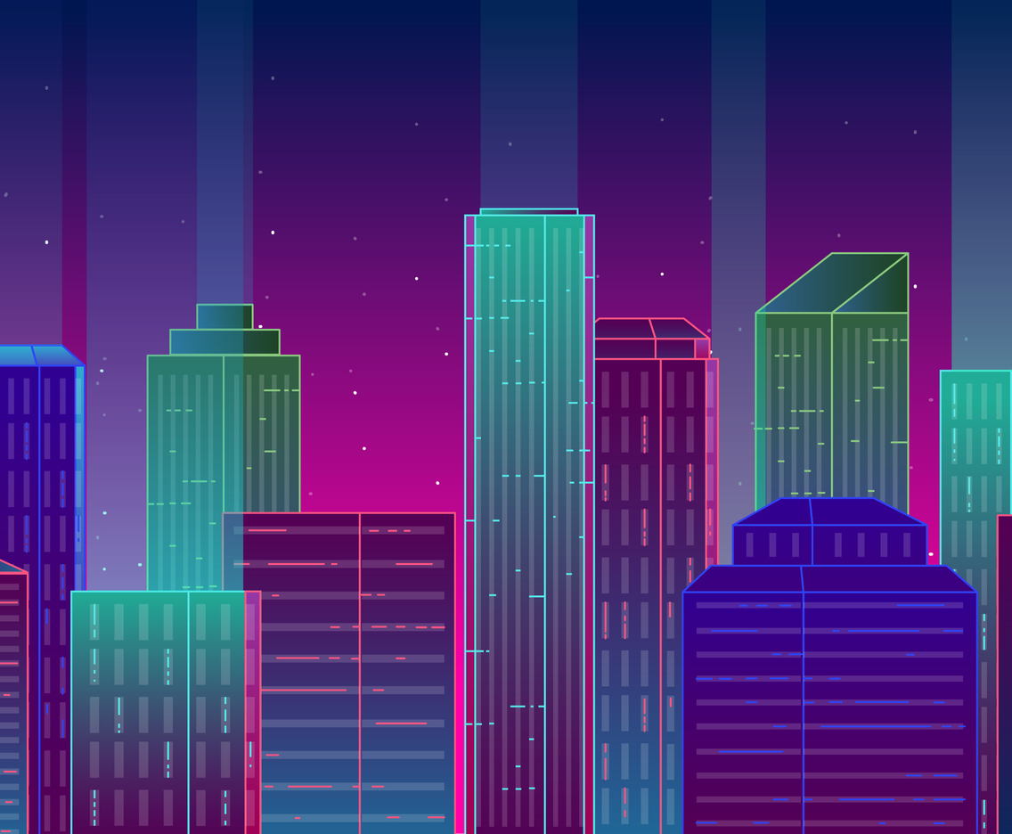 Vector City Landscape Illustration