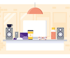 Vector Office Room Illustration