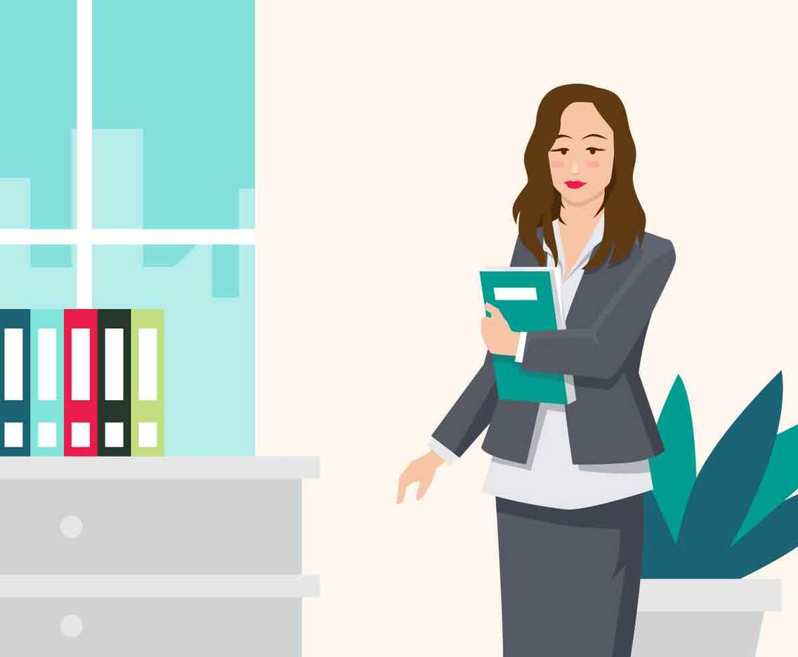 Professional Woman Vector Illustration