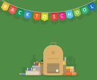 First Day Back To School Illustration for Kids or Student