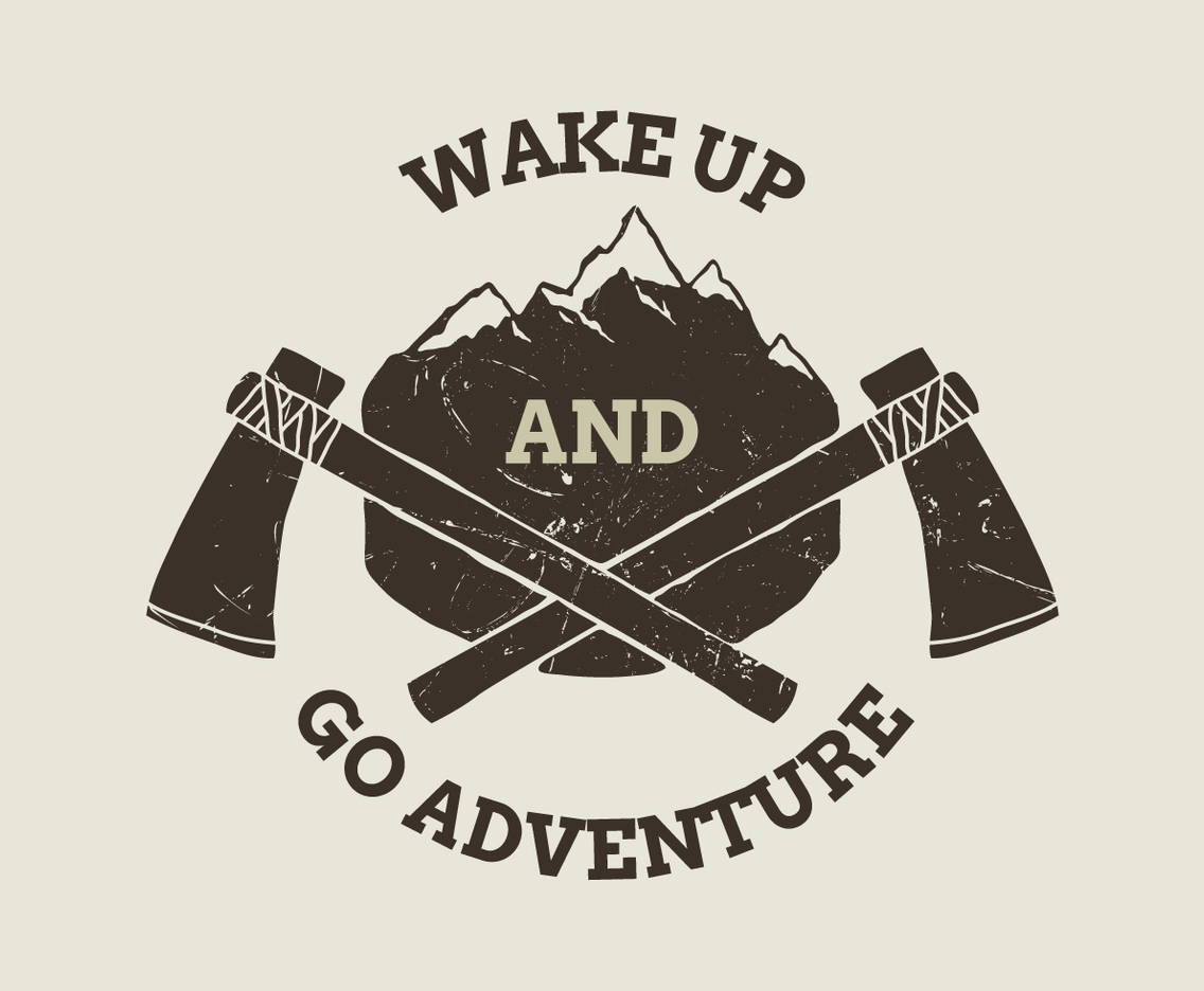 Mountain And Axe Badge