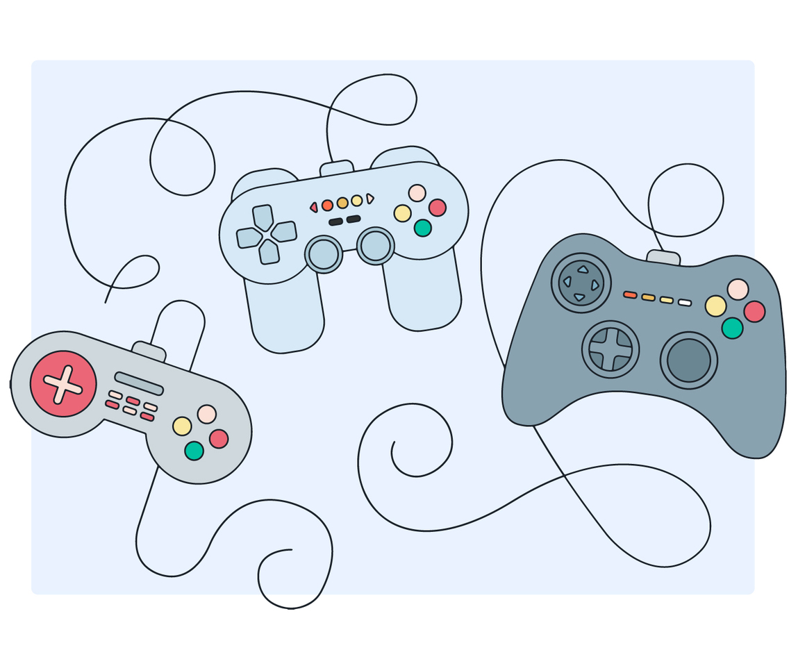 Joystick Game Controls Vector