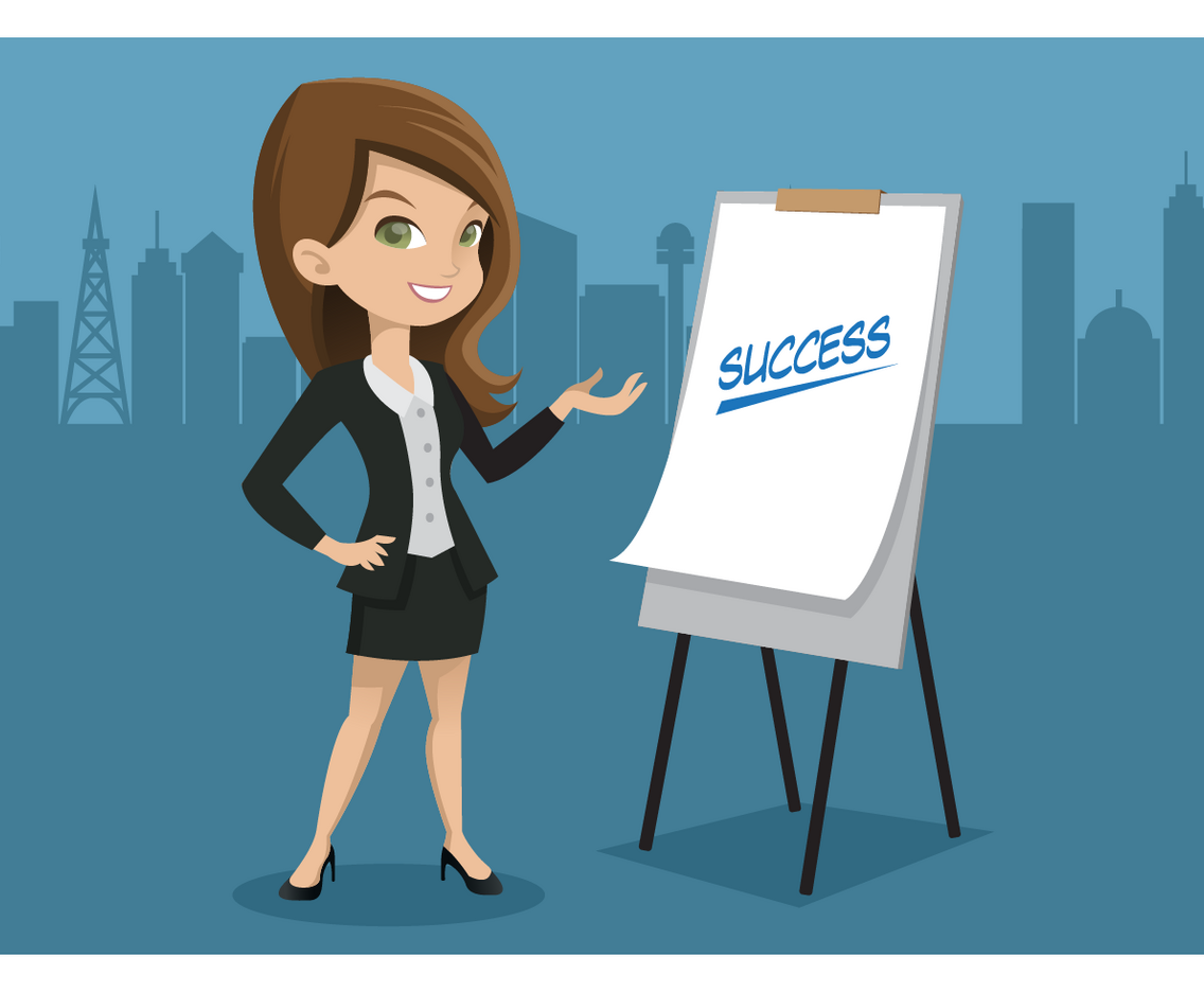 Flat Style Professional Woman