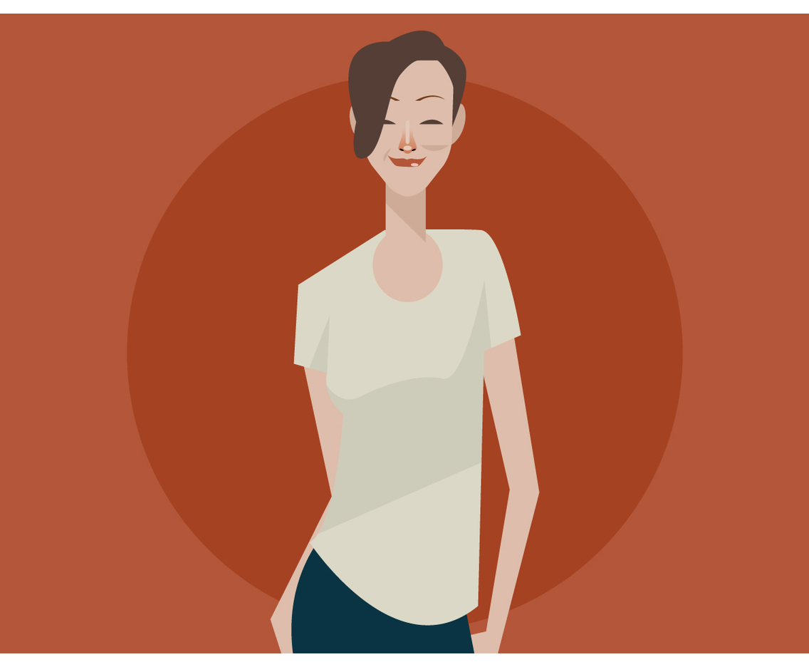 AsianT-Shirt Model Vector