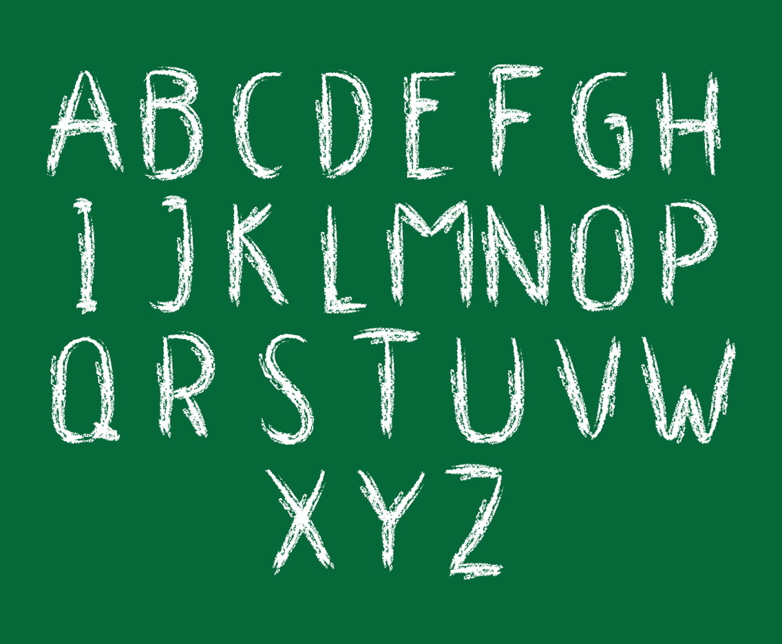 Chalkboard Alphabet