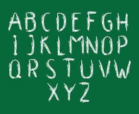 Chalkboard Alphabet