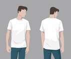 T Shirt Model Vector