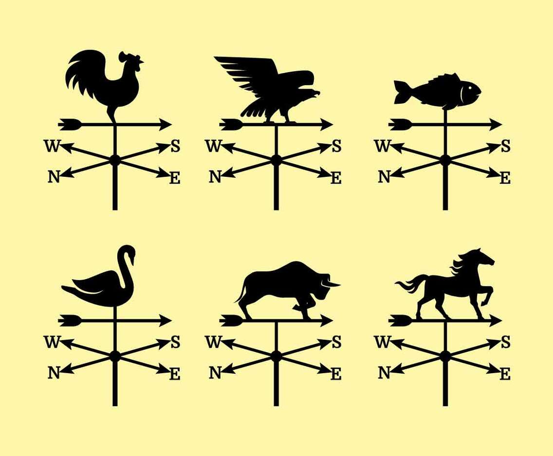 Weather Vane Collection Vector