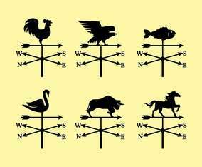 Weather Vane Collection Vector
