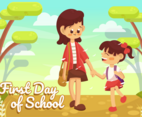 First Day of School Vector