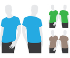 Men Wearing T Shirt Template