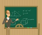 Math Teacher Vector