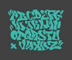 Graffiti Alphabet Vector Illustration