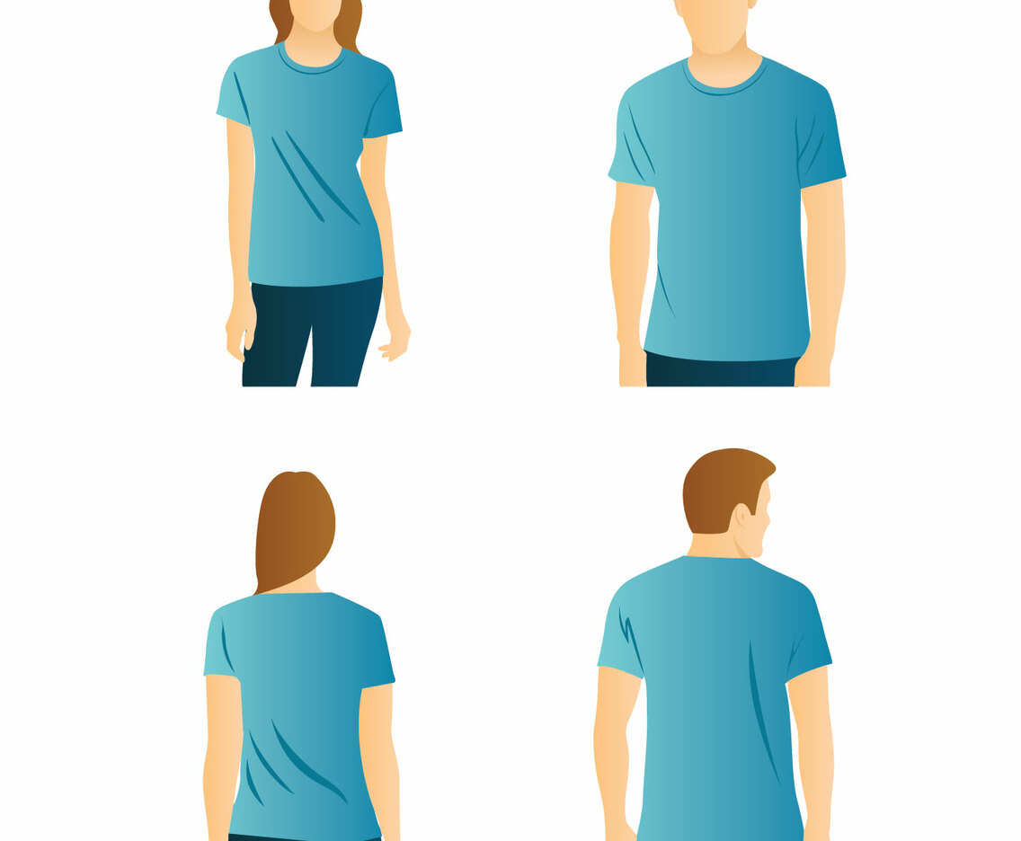 T-shirt Model Vector Pack