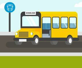 School Bus Vector Illustration