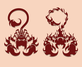 Scorpion Tattoo Illustration