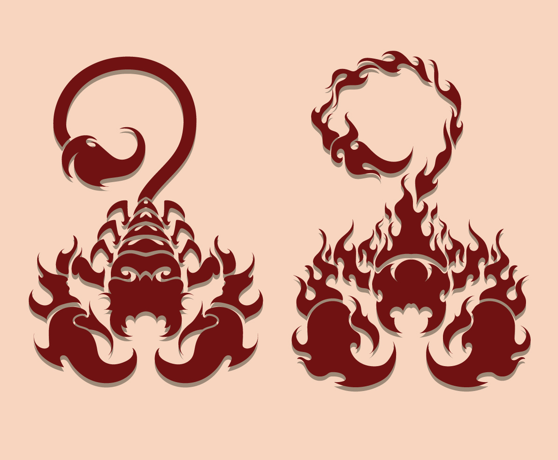 Scorpion Tattoo Illustration