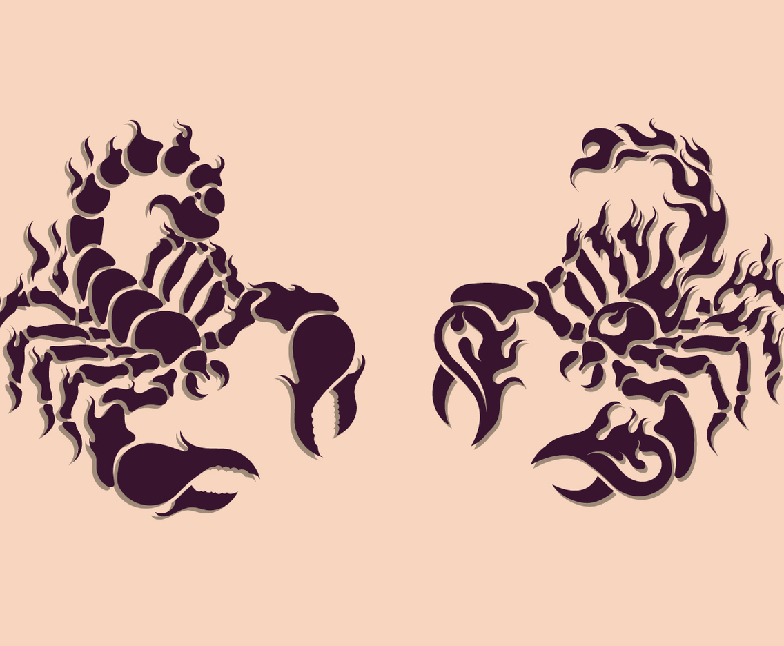 Scorpion Tattoo Template